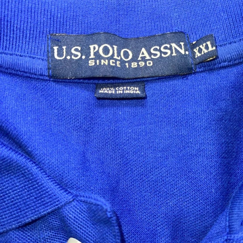 U.S. Polo Assn. Men's 2XL Royal Blue Short Sleeve Polo Shirt - Picture 11 of 11